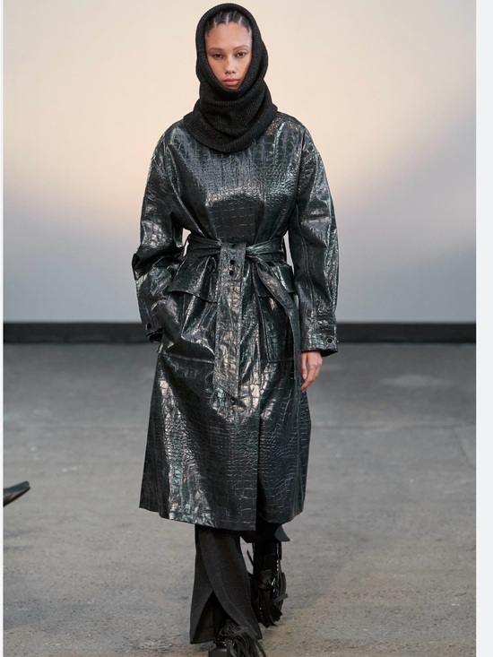 Day Birger Et Mikkelsen Jackets & Blazers - Day birger et mikkelsen Black Croc-Embossed genuine leather Trench Coat size M